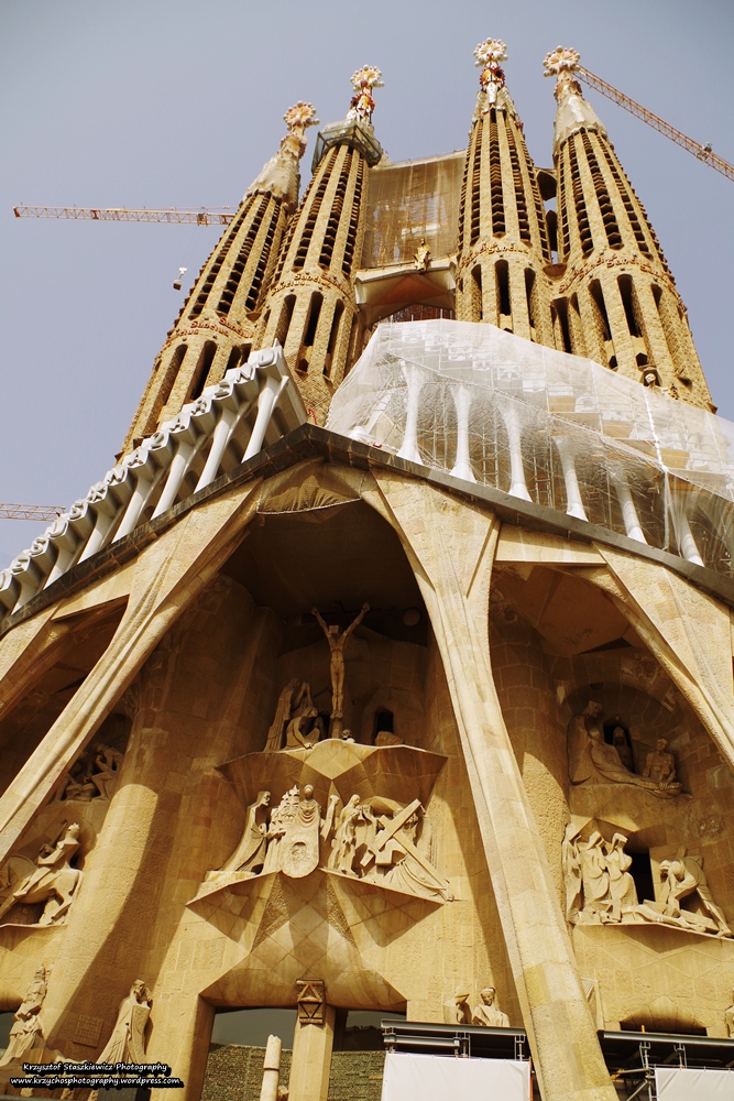 Sagrada Família tym razem z nieco innej perspektywy niż zazwyczaj. 